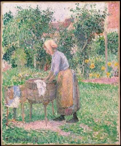 A Washerwoman at Eragny