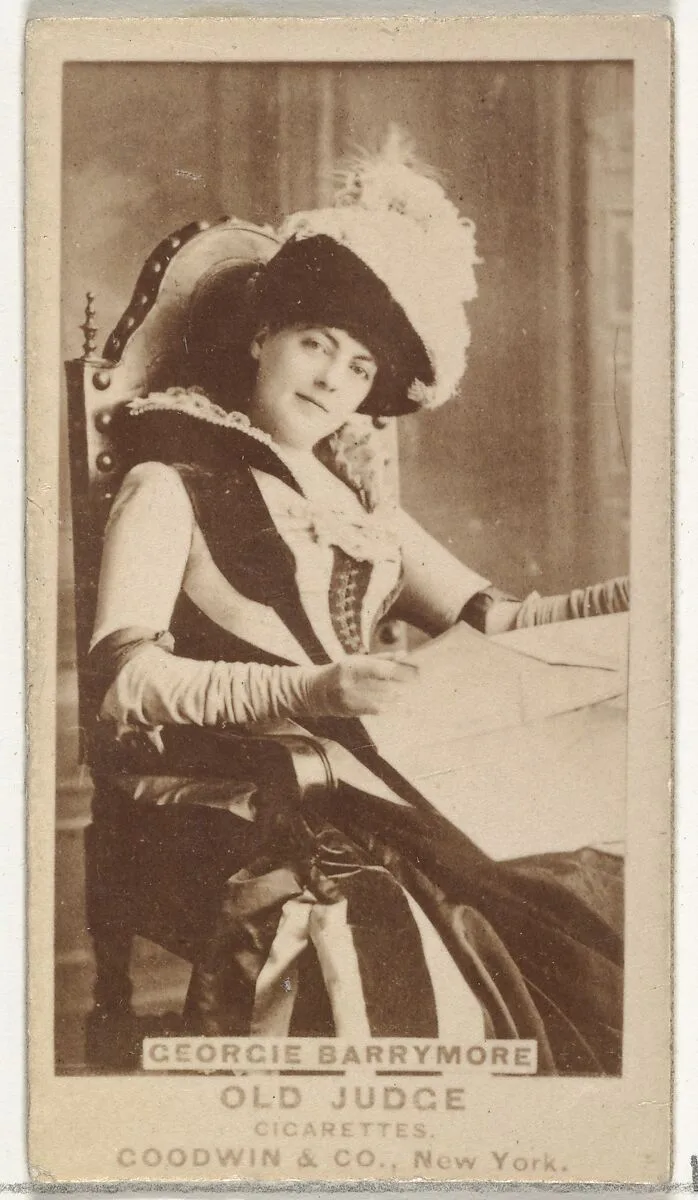 Georgie Barrymore, from the Actors and Actresses series (N171) for Old Judge Cigarettes — Goodwin & Company