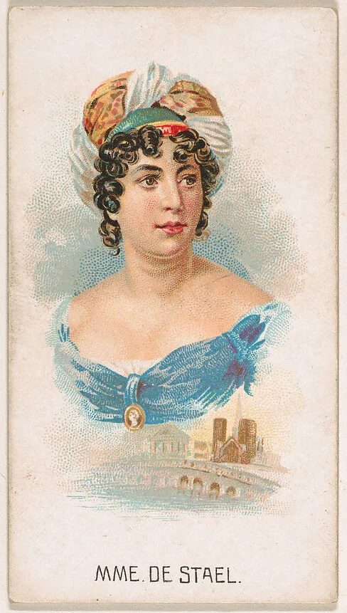 Mme. de Stael, from Leaders series (N222) issued by Kinney Bros. — Kinney Brothers Tobacco Company