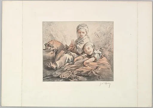Two Seated Children