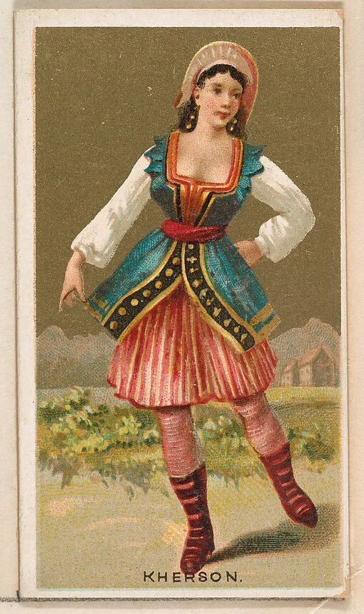 Kherson, from the Dancing Girls of the World series (N185) issued by Wm. S. Kimball & Co. — William S. Kimball & Company