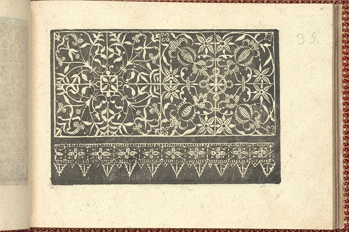 Corona delle Nobili et Virtuose Donne: Libro I-IV, page 35 (recto) — Cesare Vecellio
