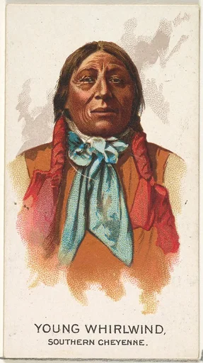Young Whirlwind, Southern Cheyenne, from the American Indian Chiefs series (N2) for Allen & Ginter Cigarettes Brands