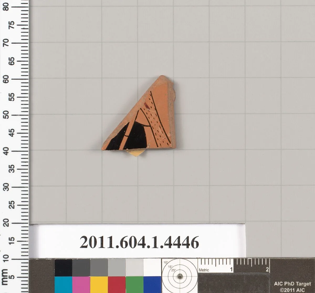 Terracotta fragment of a kylix (drinking cup) — Unknown