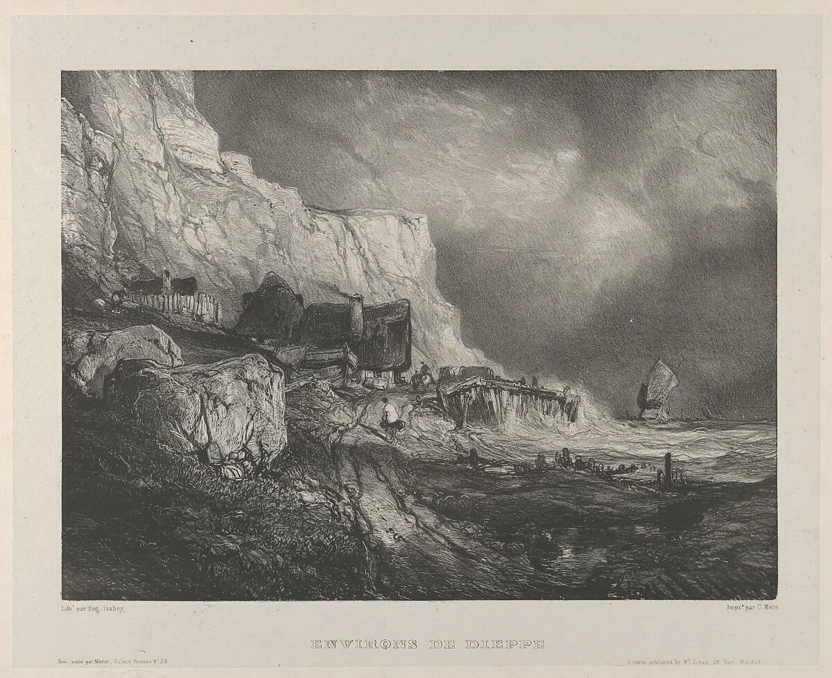 The Surroundings of Dieppe — Victor Morlot|McLean & Co.|Charles Motte|Eugène Isabey