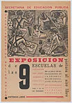 Poster for an exhibition of art from nine open air schools (pintura al aire libre) in Mexico — Gabriel Fernández Ledesma|Talleres Gráficos de la Nación, Mexico, D.F.