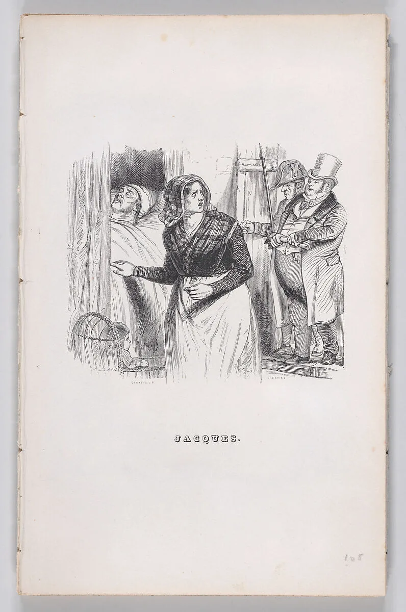 "Jacques" from The Complete Works of Béranger — Pierre Jean de Béranger|Fournier & Perrotin|J. J. Grandville|Cherrier