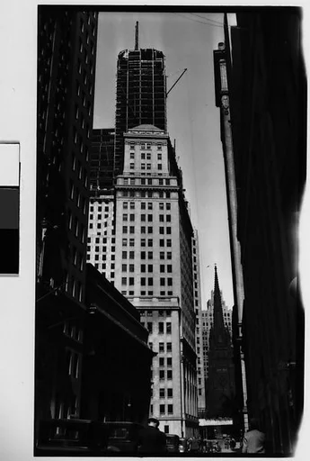 [Wall Street Looking West Towards Trinity Church, New York City]