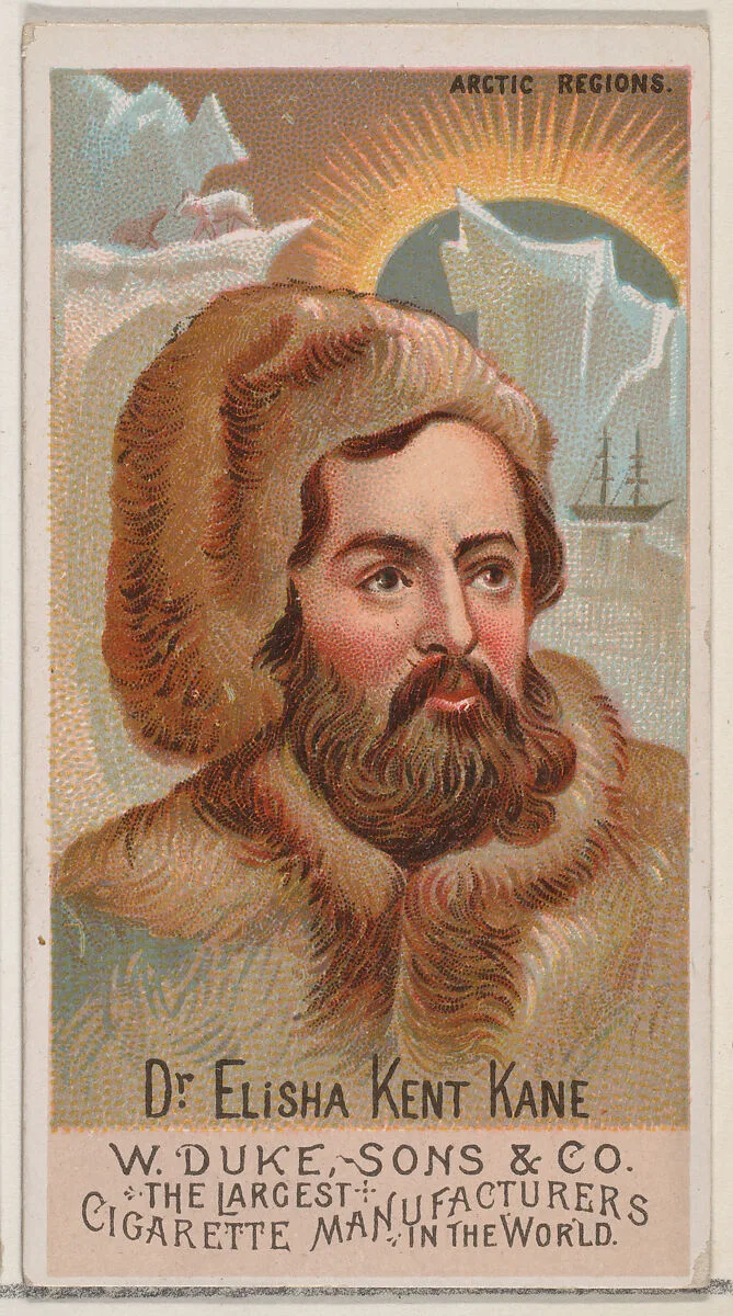Dr. Elisha Kent Kane, from the series Great Americans (N76) for Duke brand cigarettes — W. Duke, Sons & Co.