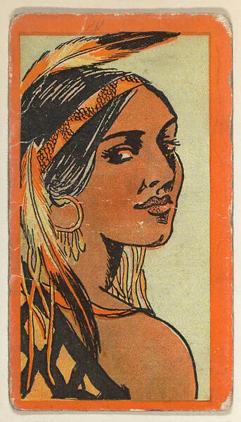Queen of Appomattox, from the "Indian Series" (T74), issued with Burley Cubs Cigars and Sweetbriar Cigarettes by the Booker Tobacco Company — Booker Tobacco Company, Lynchburg, Virginia