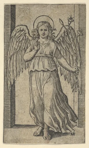 The Angel Gabriel standing, from "Piccoli Santi" (Small Saints)