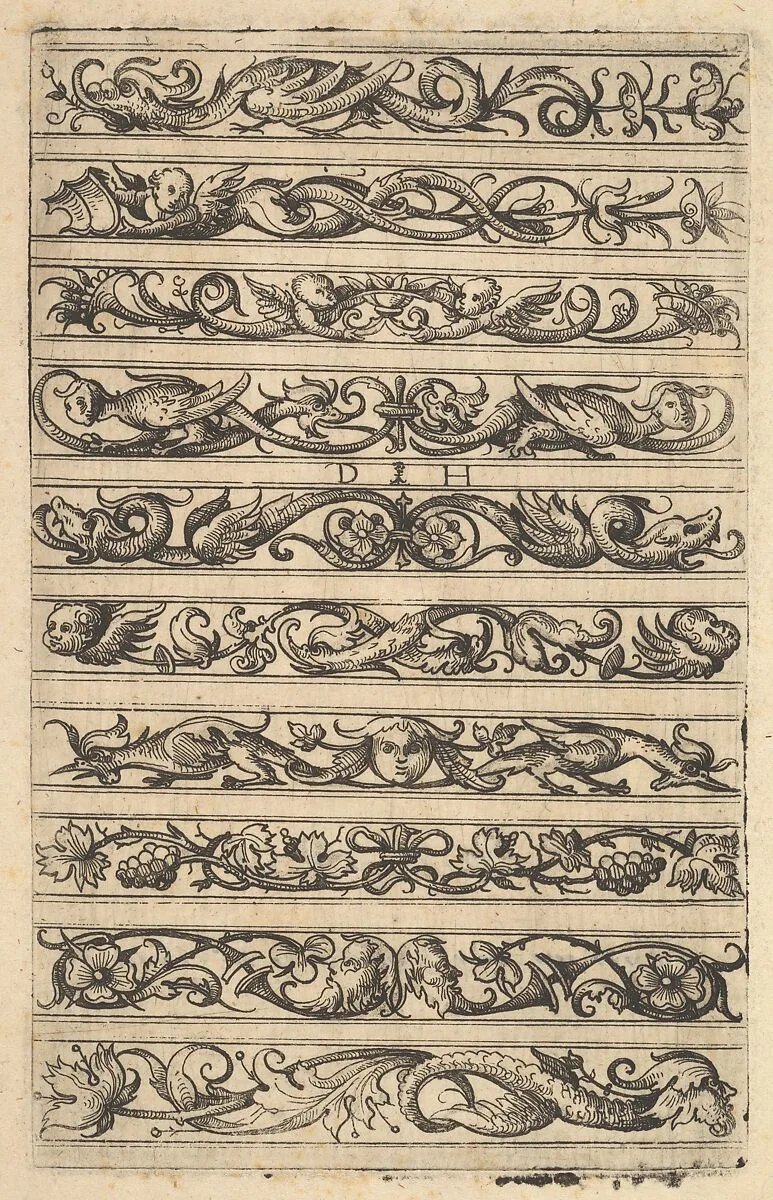 Designs for Ten Decorative Friezes — Daniel Hopfer