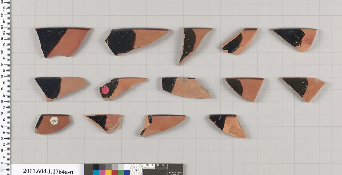 Terracotta rim fragments of kylikes(drinking cups) — Unknown