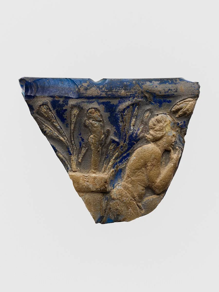 Cameo-glass cup fragment — Unknown