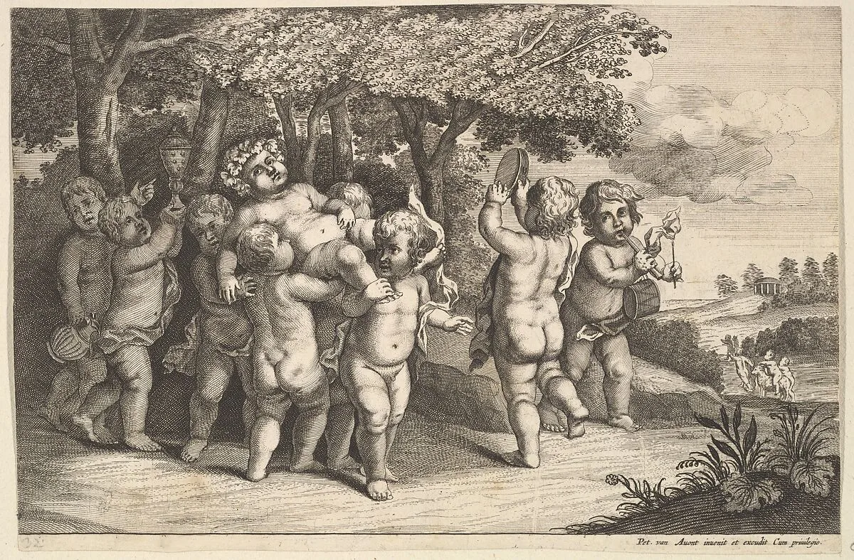 Nine Small Boys — Wenceslaus Hollar|Pieter van Avont|Pieter van Avont