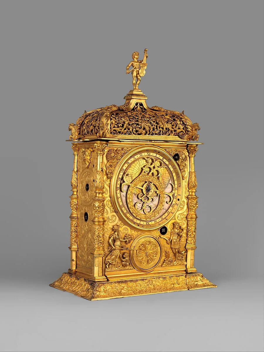 Astronomical table clock — Caspar Behaim (Chasparus Bohemus)|Jeremias Metzger