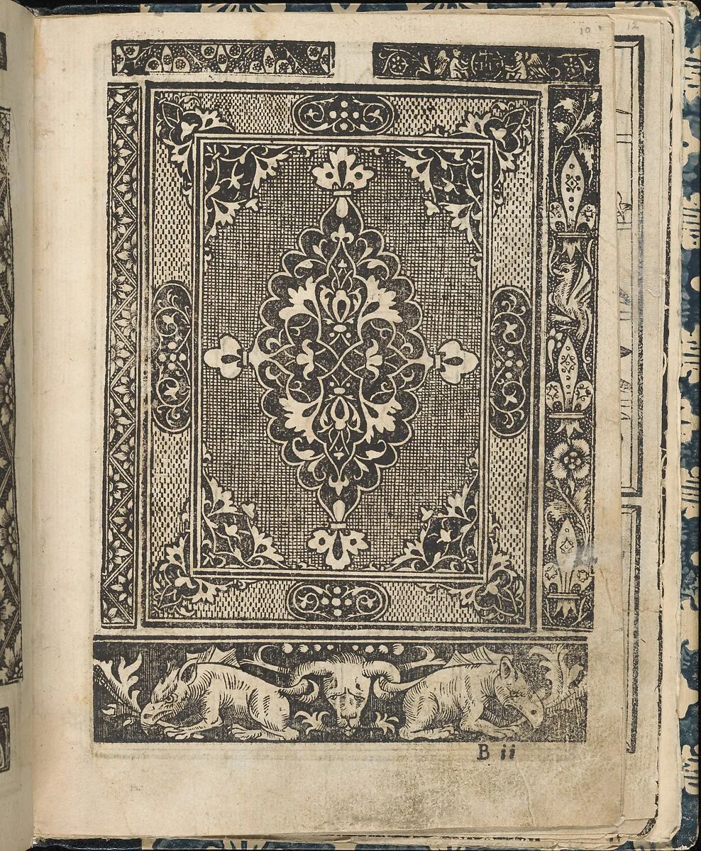 Essempio di recammi, page 10 (recto) — Giovanni Antonio Tagliente|Giovanni Antonio di Nicolini da Sabio e i fratelli