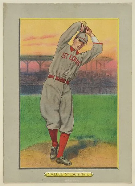 Slim Sallee, Pitcher, St. Louis Cardinals (National League), from Turkey Red Cabinets (T3) — American Tobacco Company