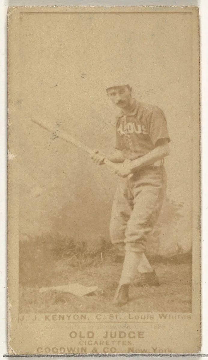 Kenyon, Catcher, St. Louis Whites, from the Old Judge series (N172) for Old Judge Cigarettes — Goodwin & Company