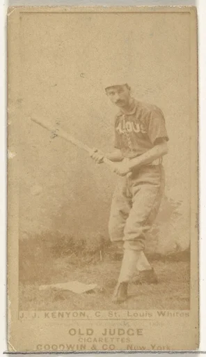 Kenyon, Catcher, St. Louis Whites, from the Old Judge series (N172) for Old Judge Cigarettes