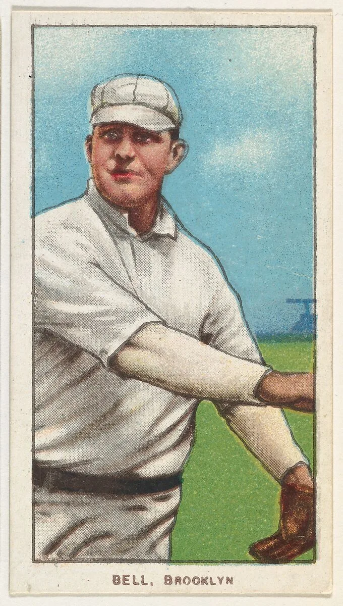 Bell, Brooklyn, National League, from the White Border series (T206) for the American Tobacco Company — American Tobacco Company