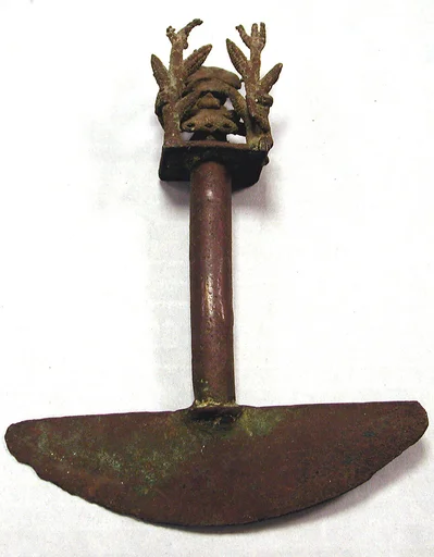 Copper Tumi with Figure