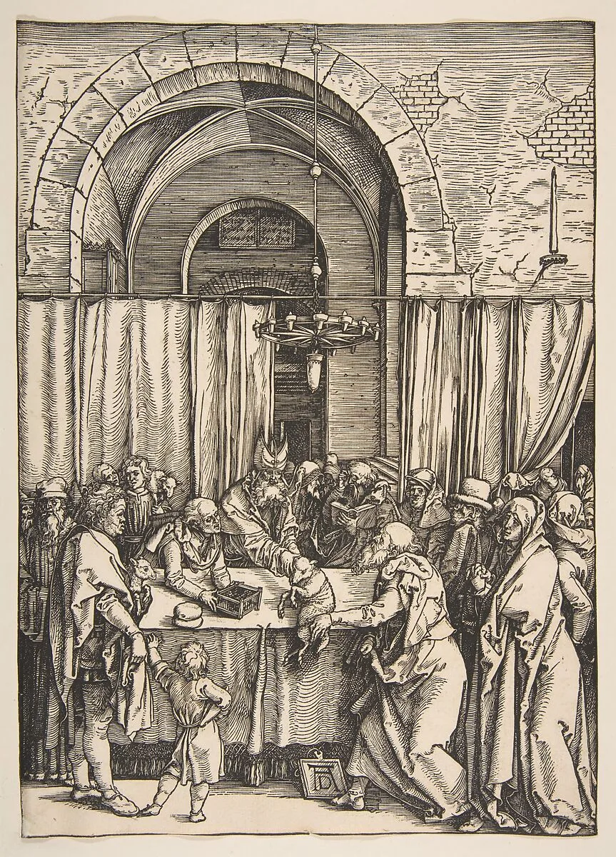 The Rejection of Joachim's Offering, from The Life of the Virgin — Albrecht Dürer