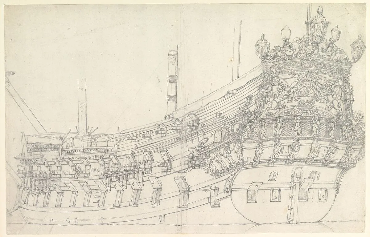 Dutch Ship: The Tholen (?) — Willem van de Velde I