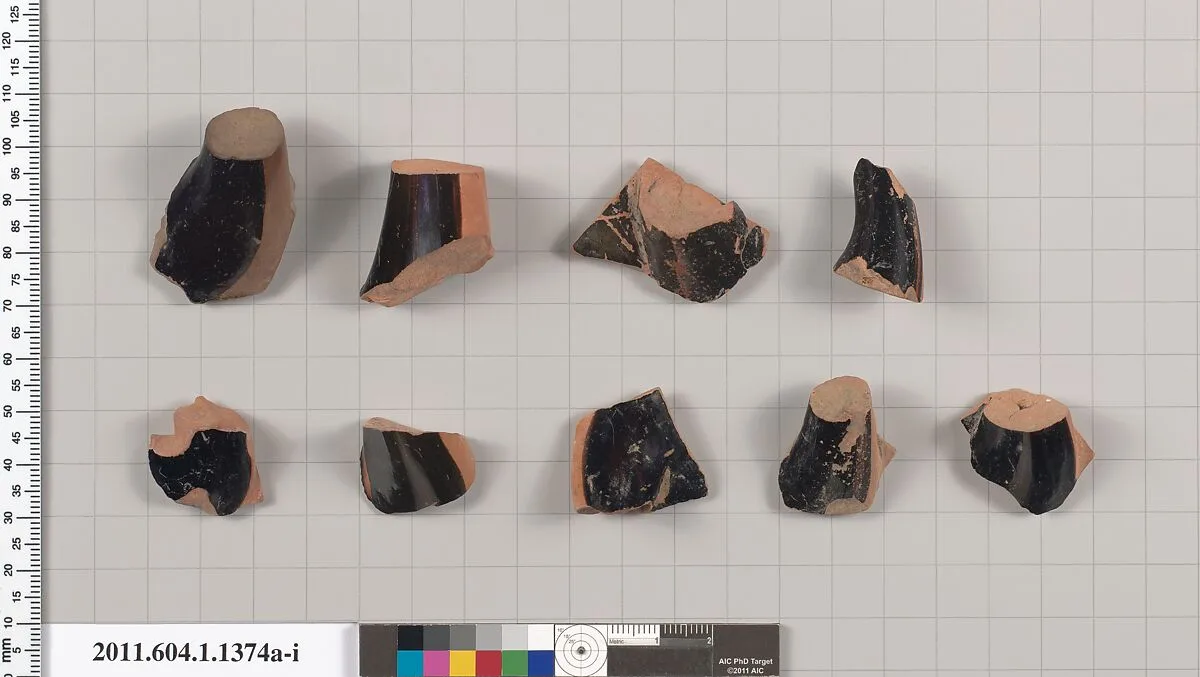 Terracotta fragments of kylikes (drinking cups) — Unknown