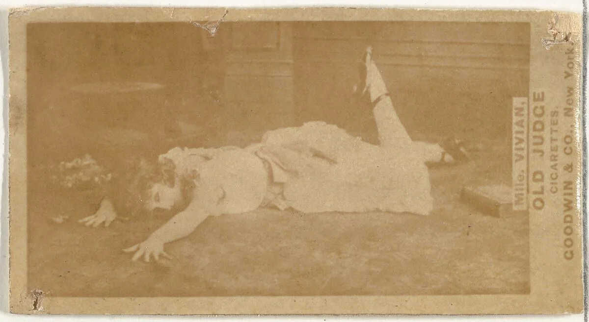 Mlle. Vivian, Paris, from the Actors and Actresses series (N171) for Old Judge Cigarettes — Goodwin & Company