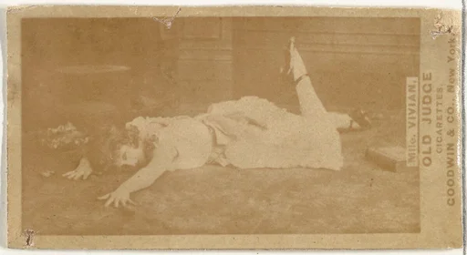 Mlle. Vivian, Paris, from the Actors and Actresses series (N171) for Old Judge Cigarettes