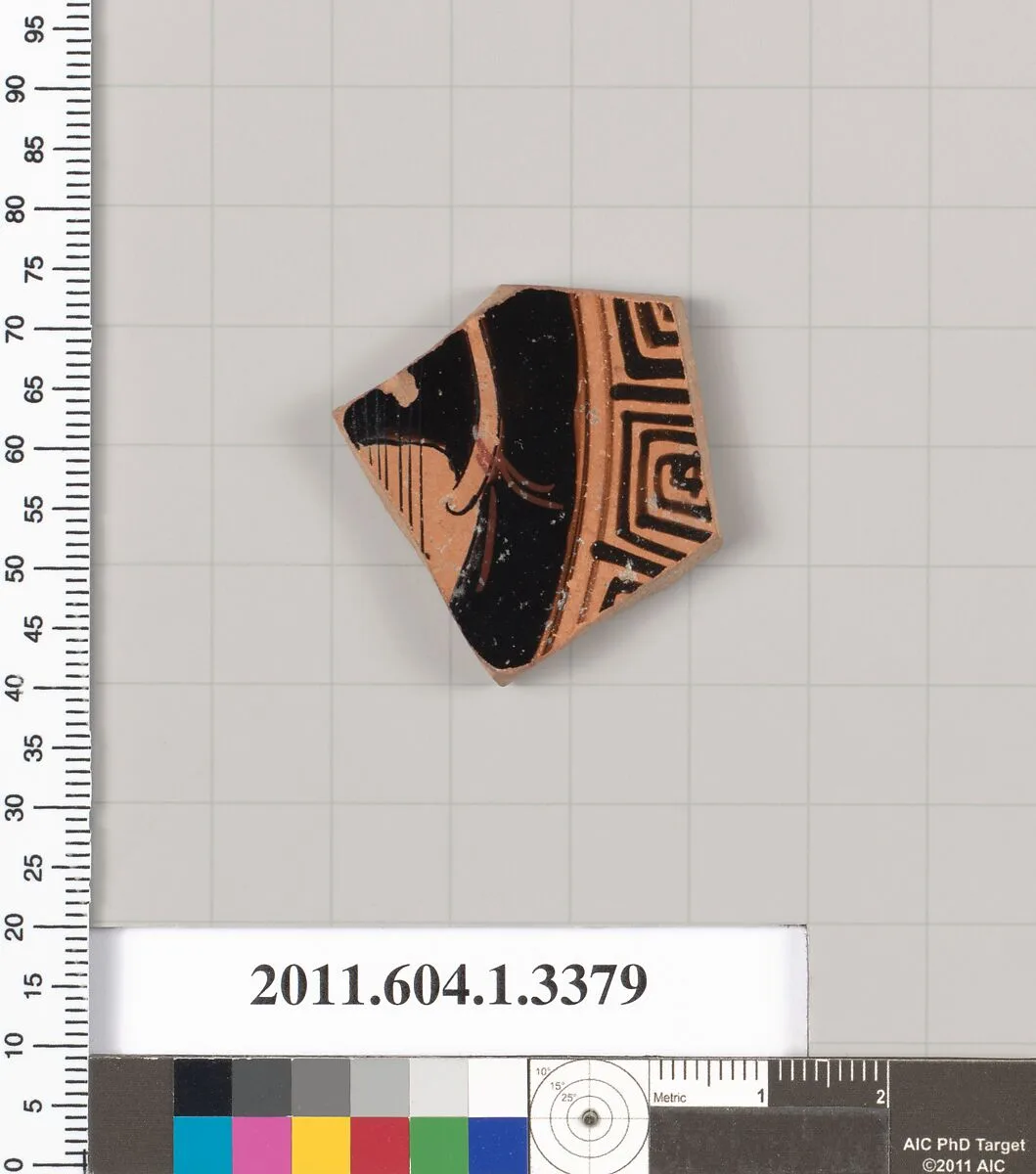 Terracotta fragment of a kylix (drinking cup) — Unknown