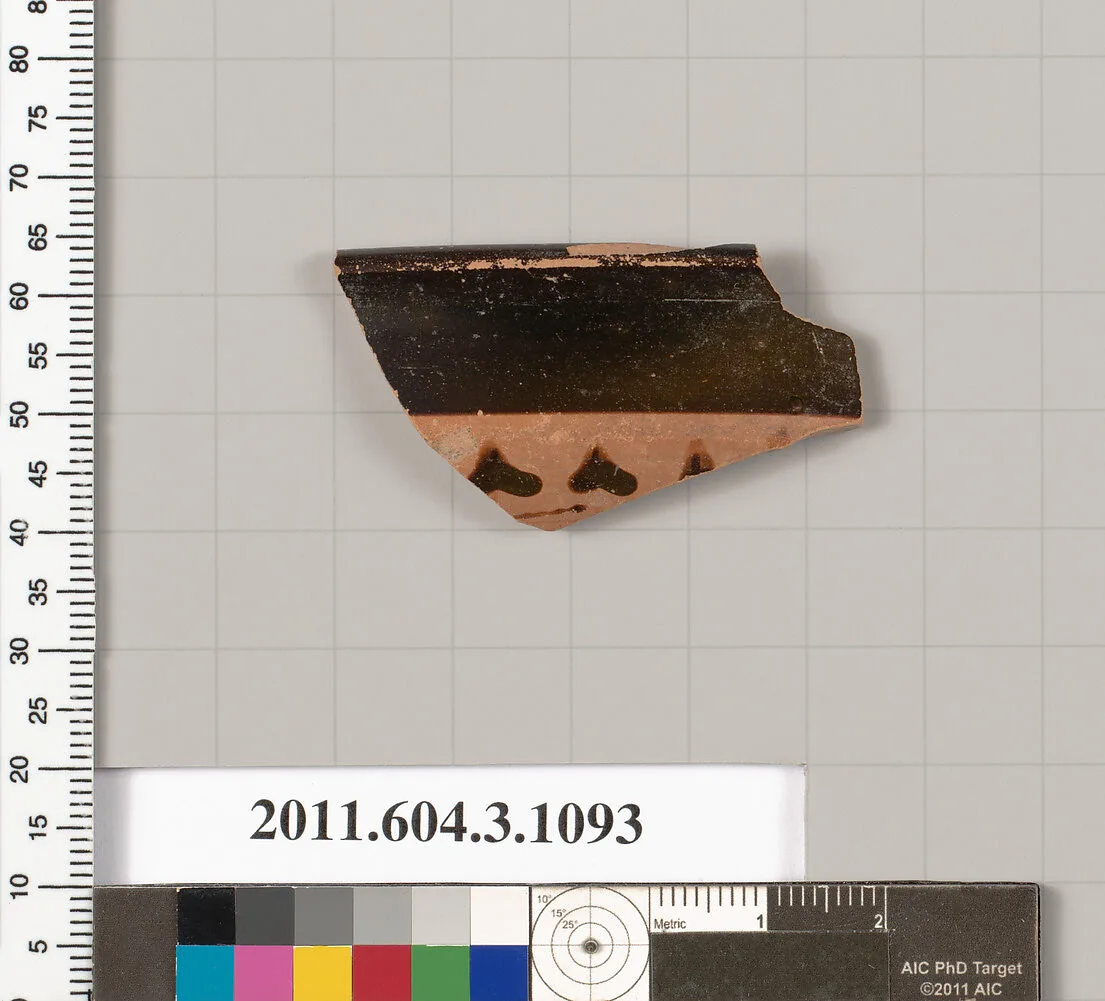 Terracotta rim fragment of a mastoid (drinking cup with narrow base) — Unknown
