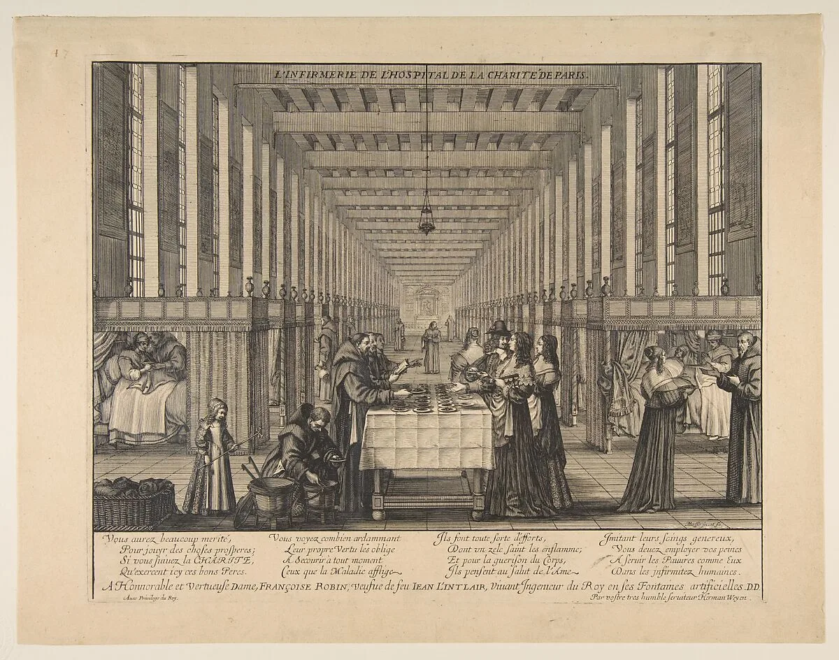 The Infirmary of the Hospital of Charity — Herman Weyen|Abraham Bosse|Françoise Robin