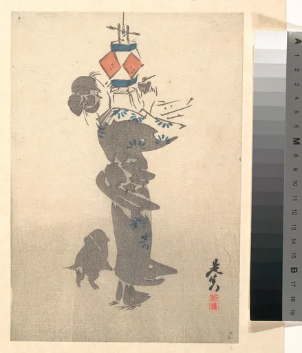 お盆燈籠の火付|Lighting a Hanging Lantern for the Obon Festival
