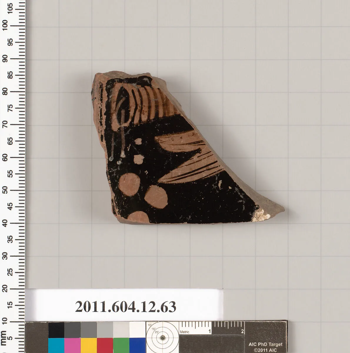 Terracotta fragment of a fish plate — Unknown