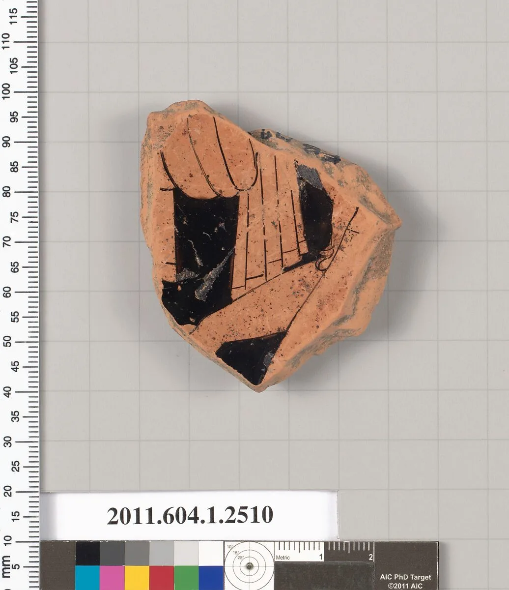 Terracotta fragment of a kylix (drinking cup) — Unknown