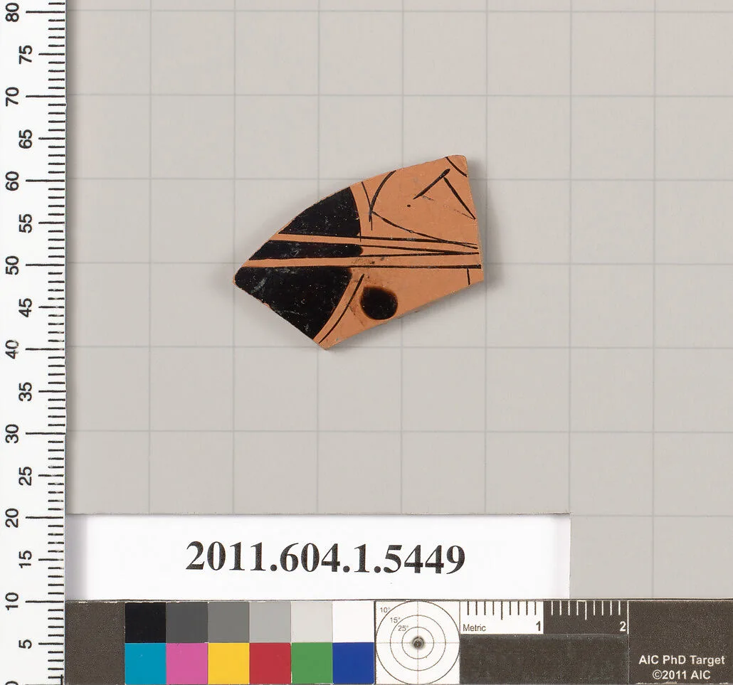 Terracotta fragment of a kylix (drinking cup) — Unknown