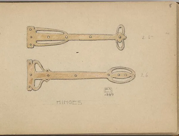 Two Designs for Hinges — Edgar Gilstrap Simpson