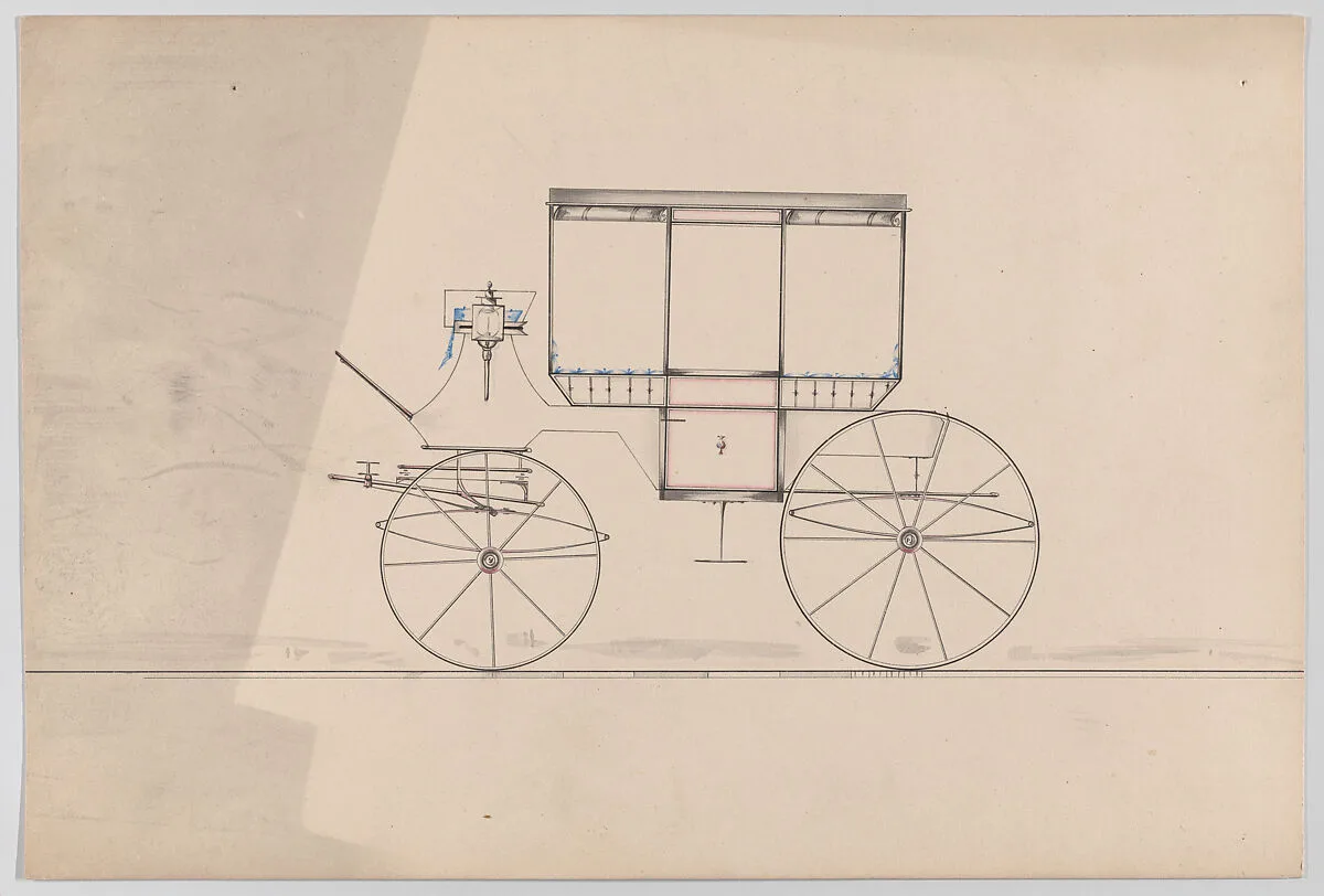 Design for Curtain Coach (unnumbered) — Brewster & Co.
