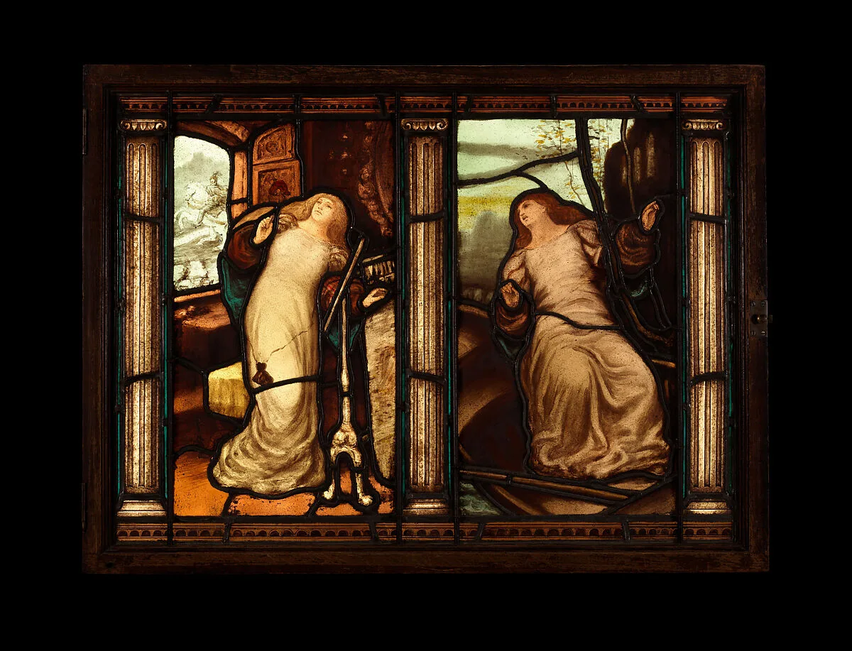 The Lady of Shalott stained glass window — Cottier & Co.|Matthys Maris|Daniel Cottier