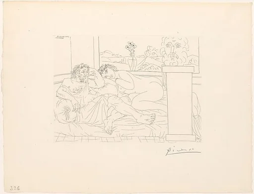 The Sculptor at Rest IV, from the Vollard Suite