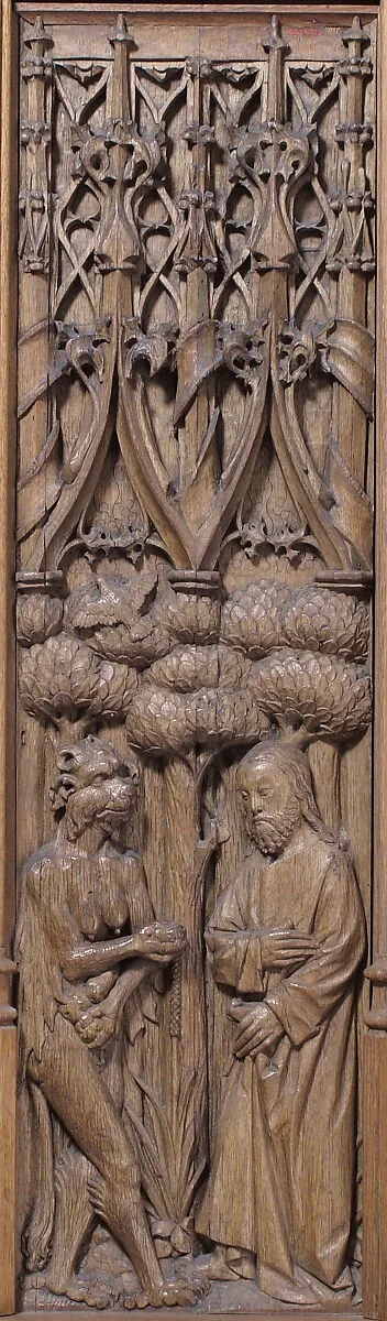 Panel with the Temptation of Christ — Unknown