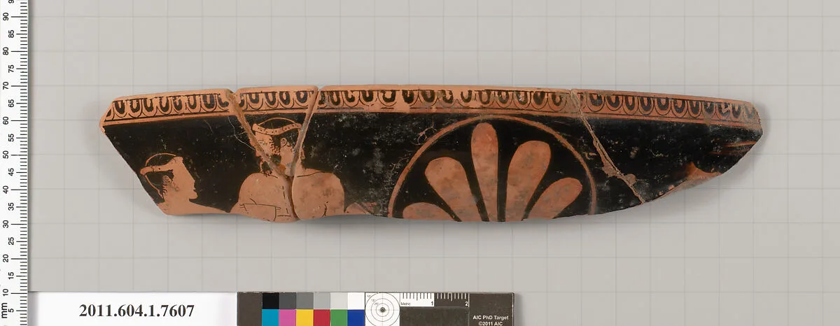 Terracotta fragment of a kylix (drinking cup) — Unknown