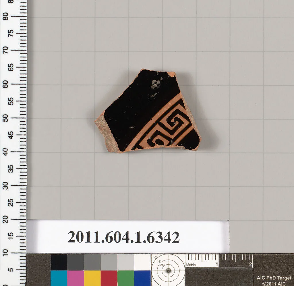 Terracotta fragment of a kylix (drinking cup) — Unknown