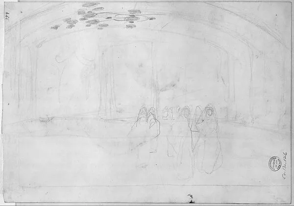 Study for "Women Approaching" — John Singer Sargent