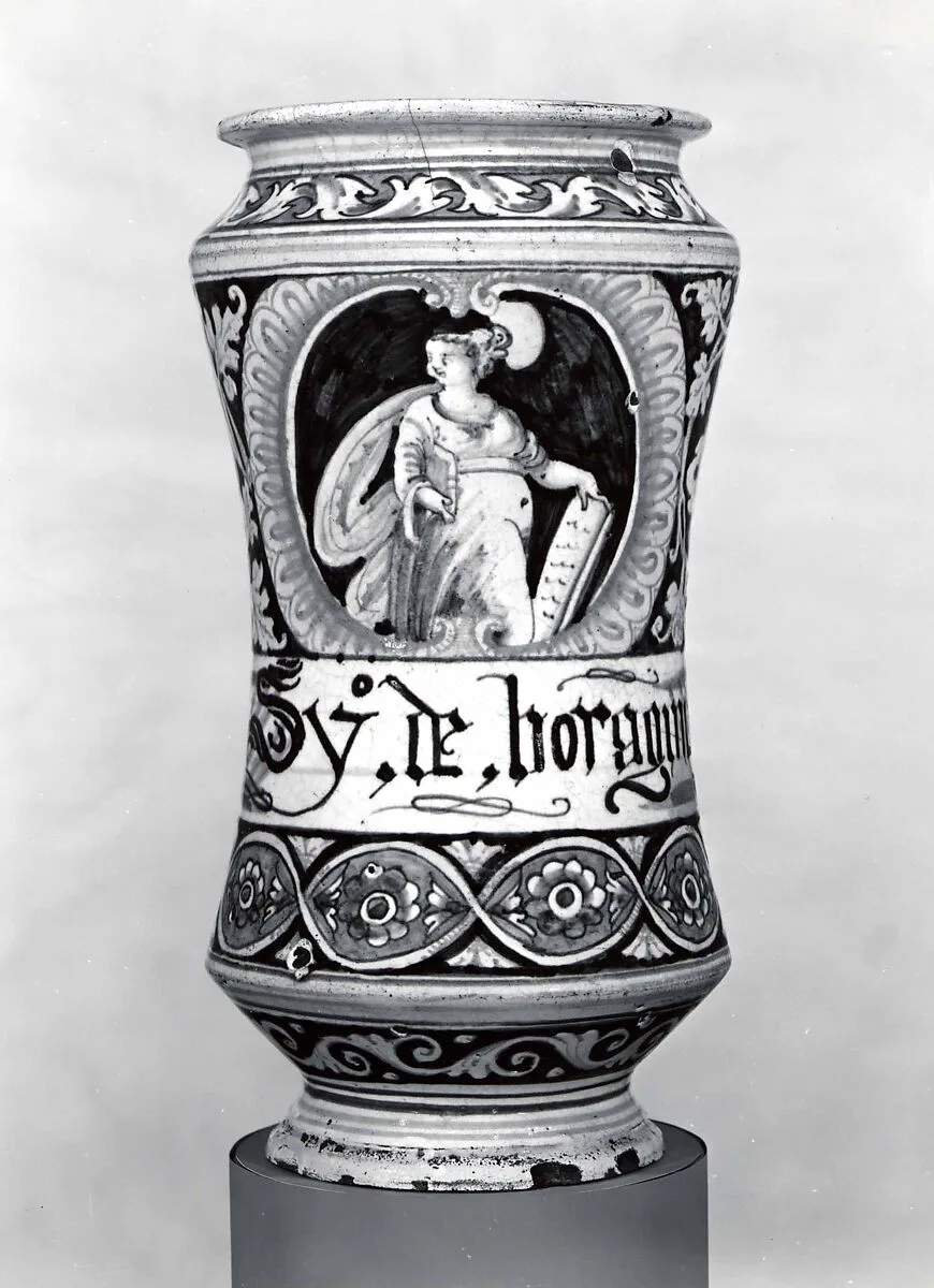 Apothecary jar (albarello) — Unknown