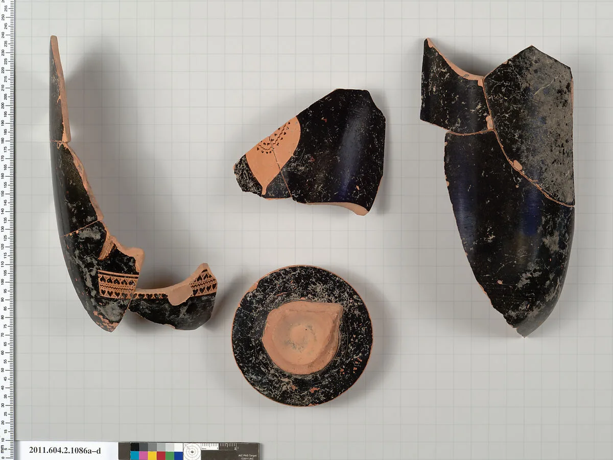 Terracotta fragments of a lekythos (oil flask) — Unknown