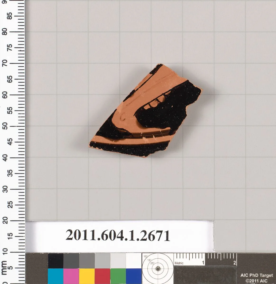Terracotta fragment of a kylix (drinking cup) — Unknown