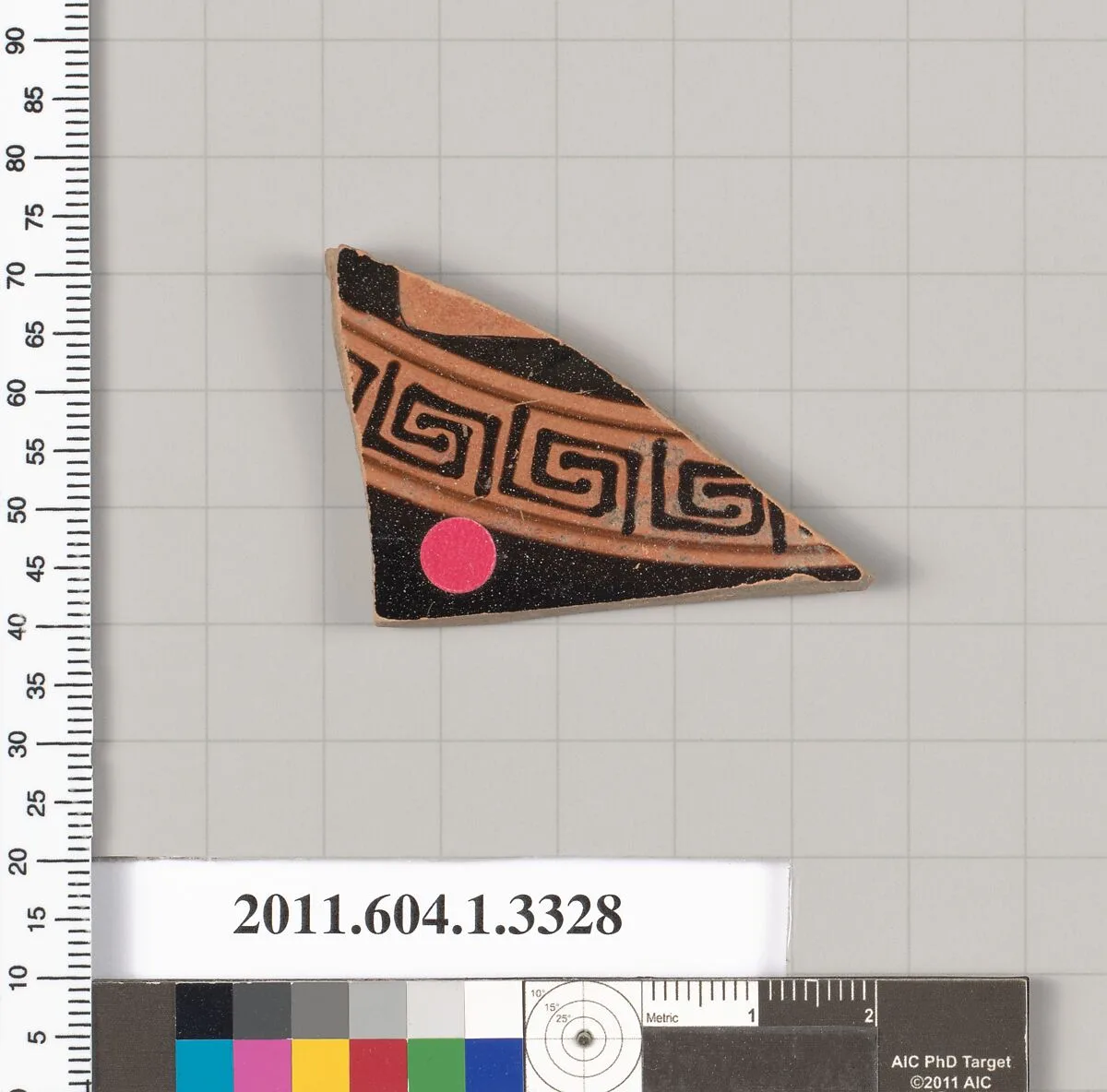 Terracotta fragment of a kylix (drinking cup) — Unknown